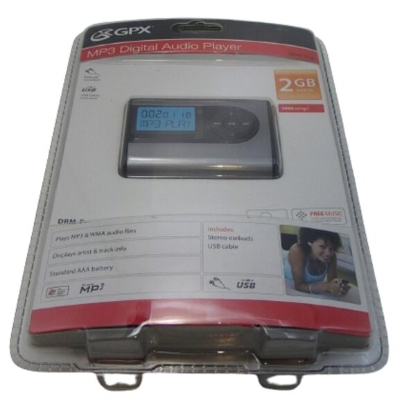 GPX MW240 2GB USB MP3 Digital Music Player w/1.1" LCD - Picture 10 of 10